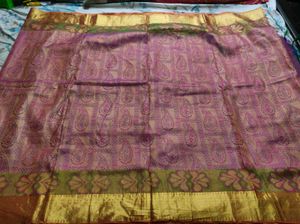 Purple And Gold Bridal Kanchipuram