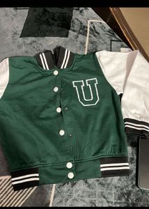 Green Varsity Jacket with 'U'