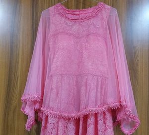 PARTY WEAR CAPE GOWN