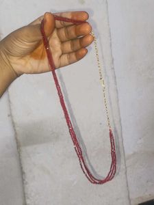 Marron 3 Layers Beads Chain