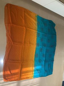 Lovely green and yellow bandheej Saree