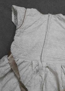 Cute White Dress with Bow