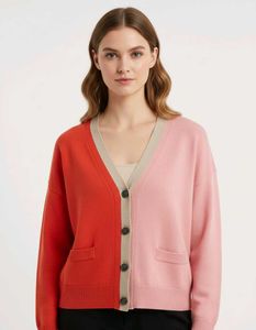 Mixed colour cardigan