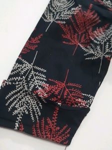 Cotton Straight Black Long Kurti