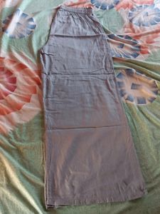 Anouk Light Grey Kurta And Plazzo Set