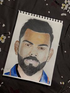 Virat Kohli Portrait Drawing