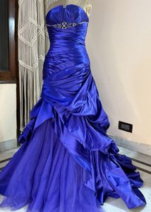 Blue Heavy Gown Very Pretty