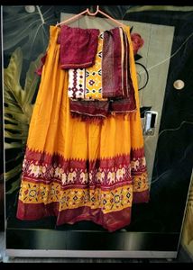 one time used cancan attached lehenga