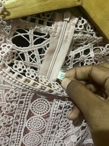 Pink Lace Mini Dress