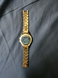 Rose Gold Round Dial Watch