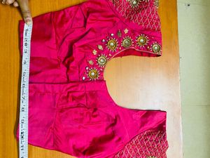 💕Pink Embellished Sari Blouse💕