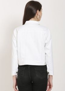 Stylish White Denim Jacket