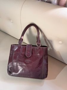 maroon leather  Bag