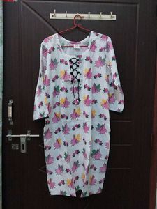 Leaf Print Tunic Top