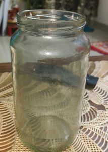 Clear Glass Storage Jar