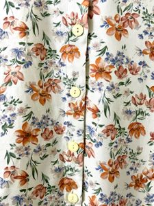 Floral Print Button-Down Top