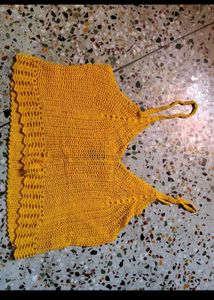 Crochet Yellow Top Corset