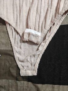 Ribbed Knit Top - Casual Style