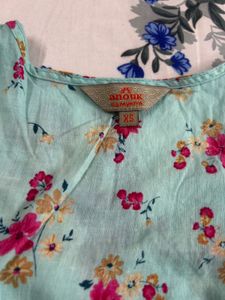 Floral Print Kurti Set