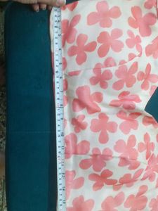 White Color With Pink Flowers Latest Printe Blouse