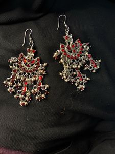 Red Stone Earrings ONLY ₹119