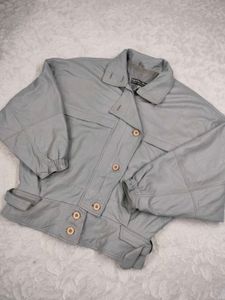 pure grey leather pintrest jacket