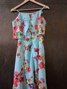 SASSAFRAS Floral Print Dress