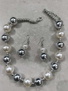 Pearl Necklace And Earrings
