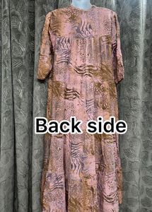 Patterned Midi Dress