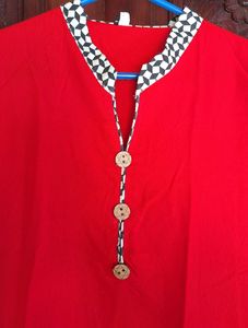 Red Kurta For Girls
