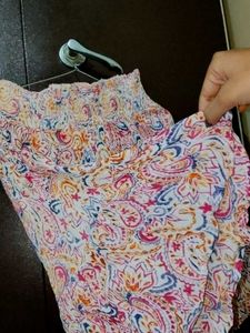 Paisley Print Mini Skirt