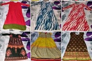 Set of 6 Anarkali Style Dresses