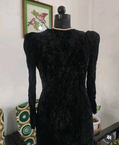 Black Velvet Party Dress ❤️‍🔥❤️‍🔥