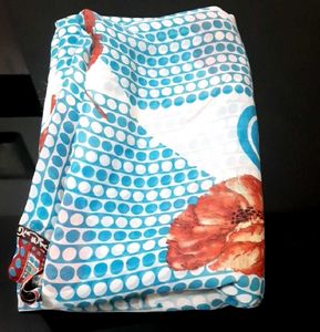 unused chiffon saree with running blouse material