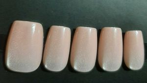 Sheer Pink Cat eye Nails