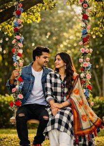 Charcoal Checks, Floral Grace ✨🖤 Set Now! 🔥🛍!