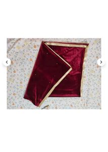 Marron Velvet Dupatta