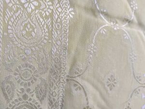 Vintage Yellow Embroidered Saree