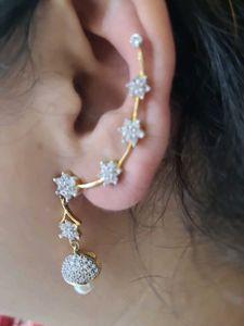 Gold Diamond Earrings