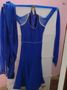 Elegant Blue Embroidered Kurta Set