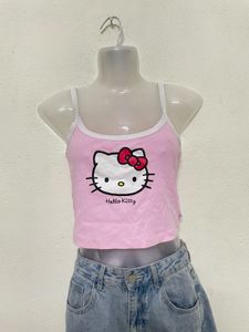 Pintresty Y2k Hello Kitty Crop Top