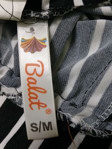 Black Strips Trouser