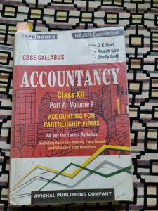 Accountancy Part 1 Class XII By Dk Goel