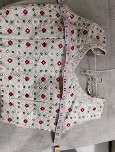 Elegant Mirror Work Blouse