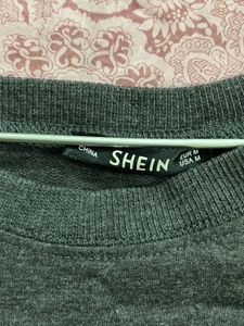 Shein Cold Shoulder Cropped Sweatshirt