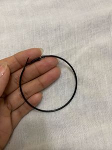 Big Black Hoops