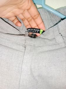 Tokyo Talkies Grey Formal Trousers