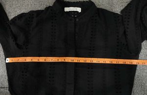 Elegant Black Sheer Top