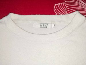 Off White Stylish Top For Girls