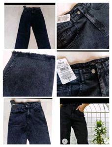 Women NewBlack Straight Leg Jean